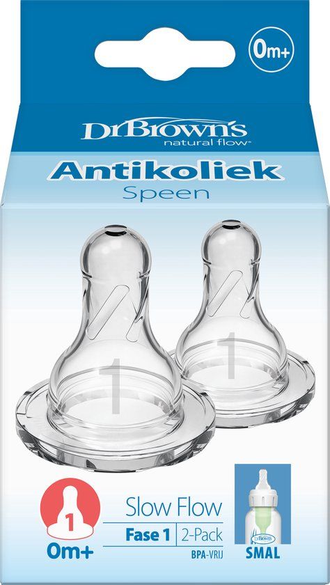 Dr. Brown Speen smalle fles - Fase 1 NVT 302-BEX