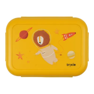 Trixie Brooddoos met clips - Spaceman mr. l Yellow 66-152