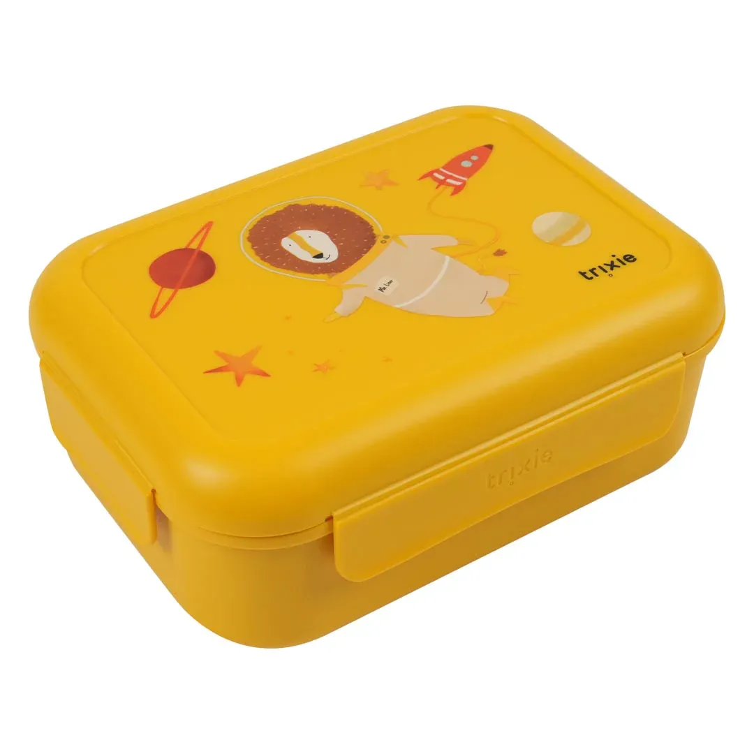 Trixie Brooddoos met clips - Spaceman mr. l Yellow 66-152