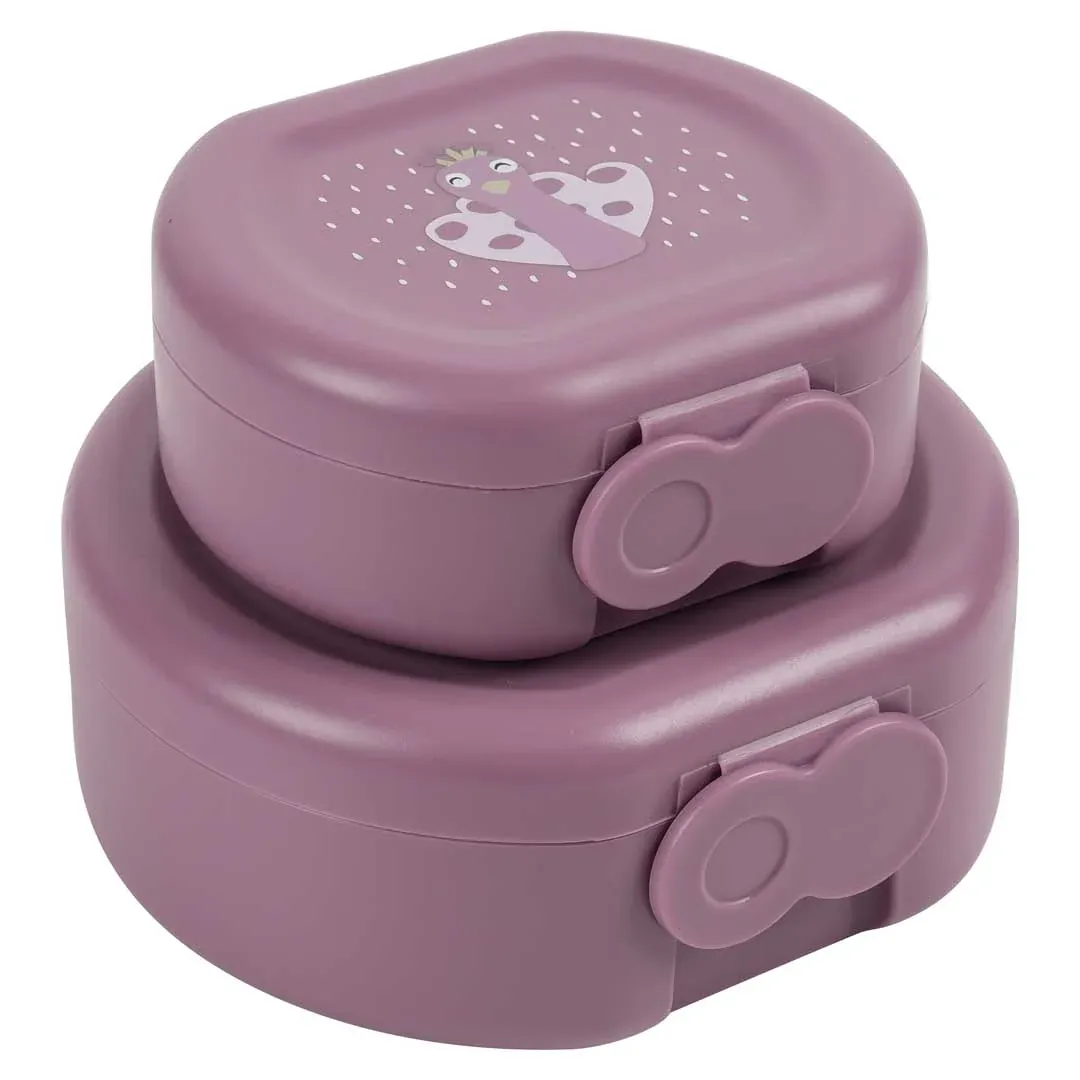Trixie Snackbox met clip - 2 stuks - Mrs. P Purple 06-198