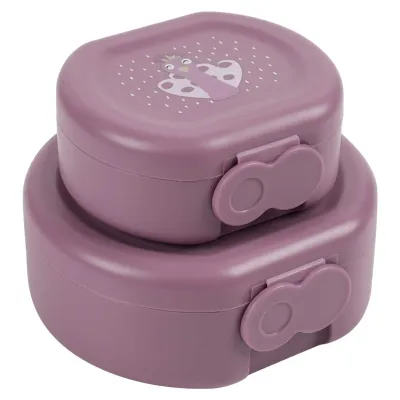 Trixie Snackbox met clip - 2 stuks - Mrs. P Purple 06-198