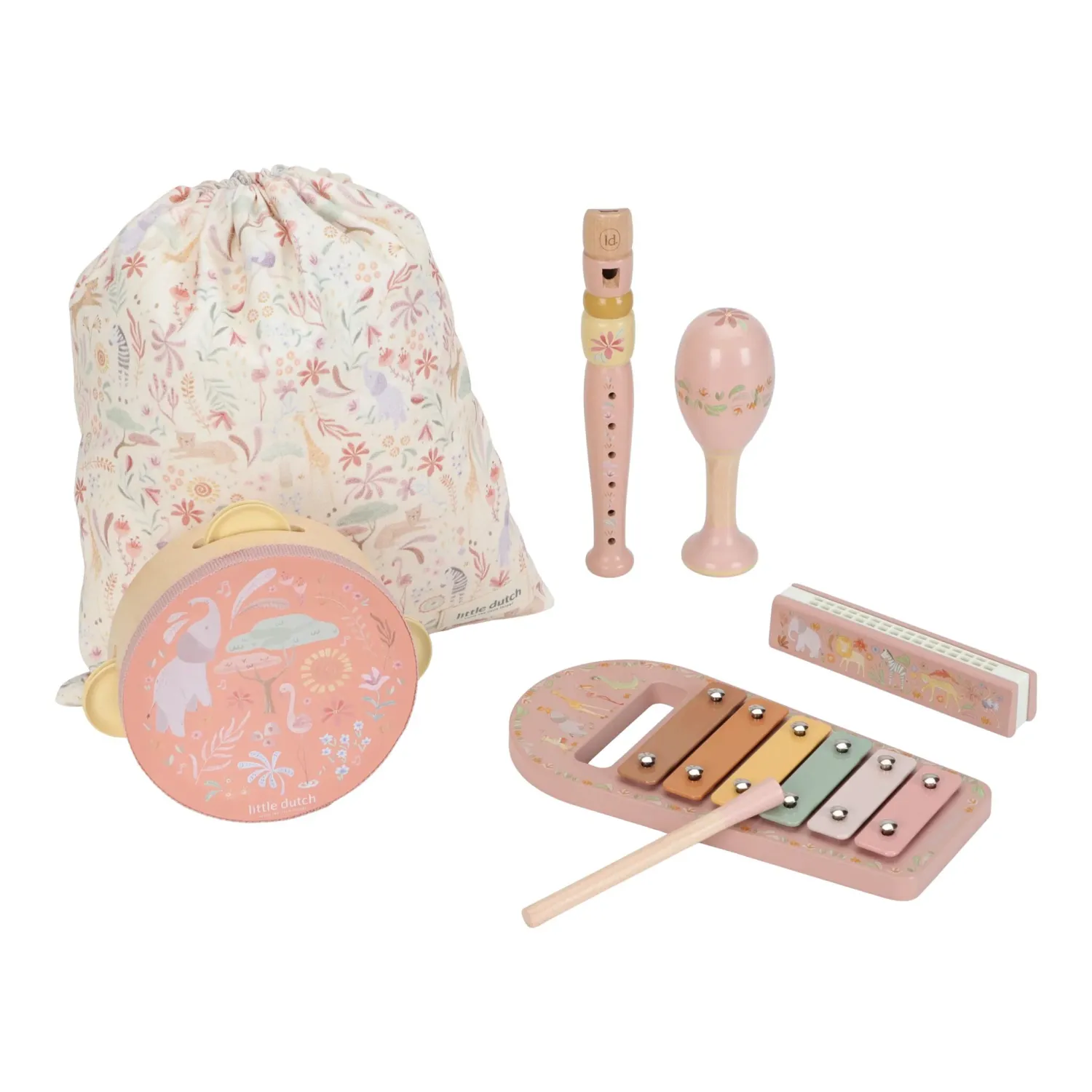 Little Dutch Muziekset Pink - Safari Friends  LD7474