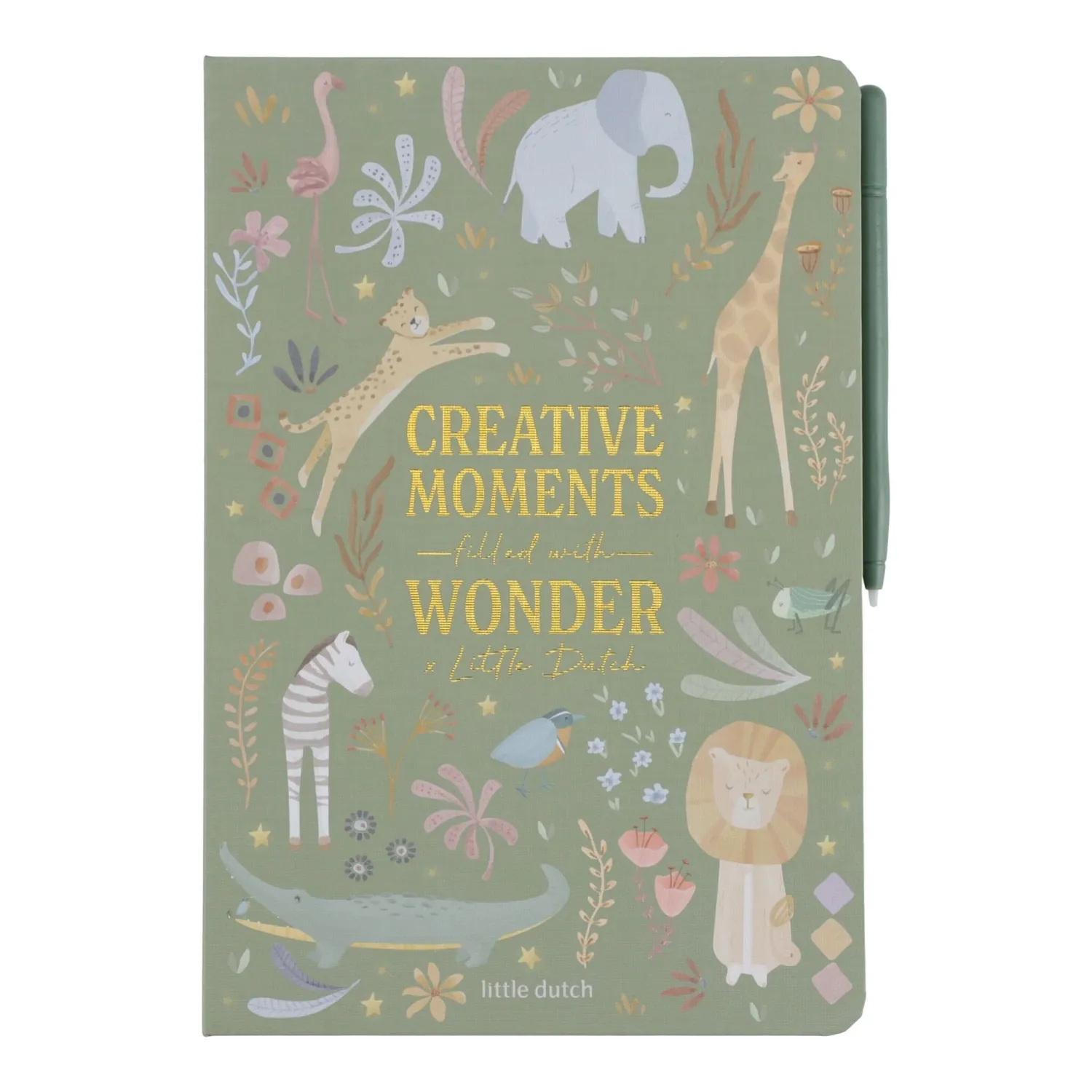Little Dutch Tekentablet groen- Safari Friends  LD7491