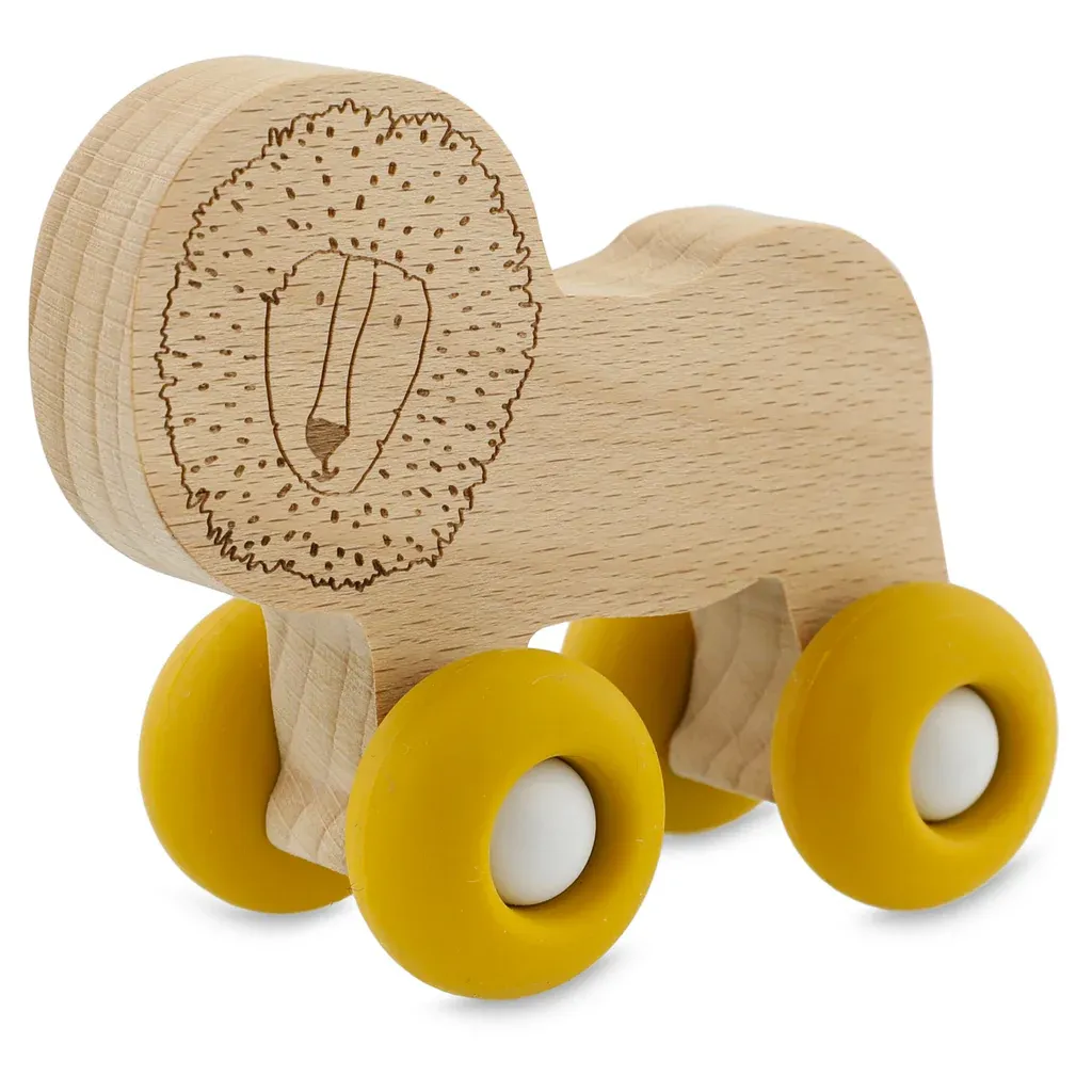 Trixie-Baby Houten Dieren Auto - Mr. Lion Naturel 36-240