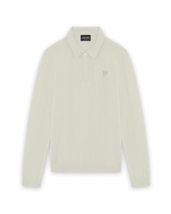 Lyle &amp; Scott LS Knitted Polo Shirt Putty KNB2300V