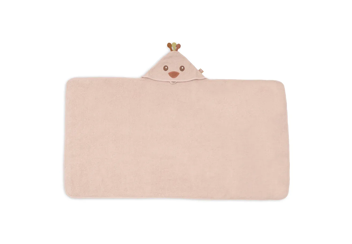 Jollein Bath Cape Terry - Peacock Pavie Pink 70x130cm
