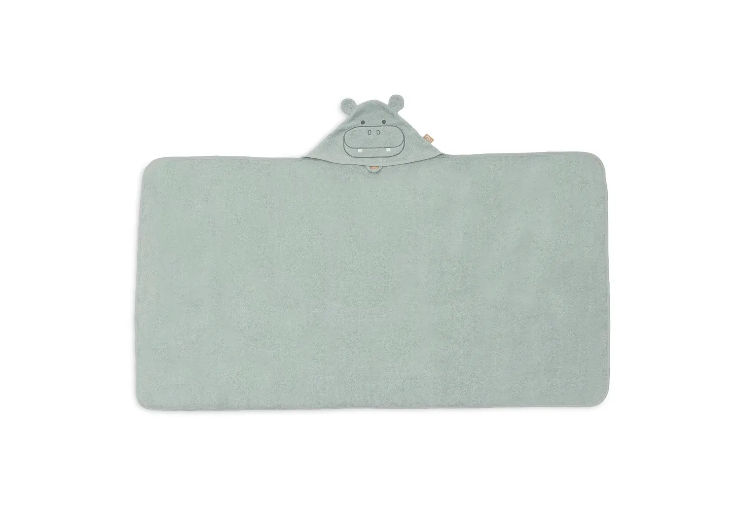 Jollein Bath Cape Terry - Hippo Happy Green Jollies