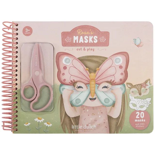 Little Dutch little dutch- Rosa's masks cut &amp; pla  0525v02