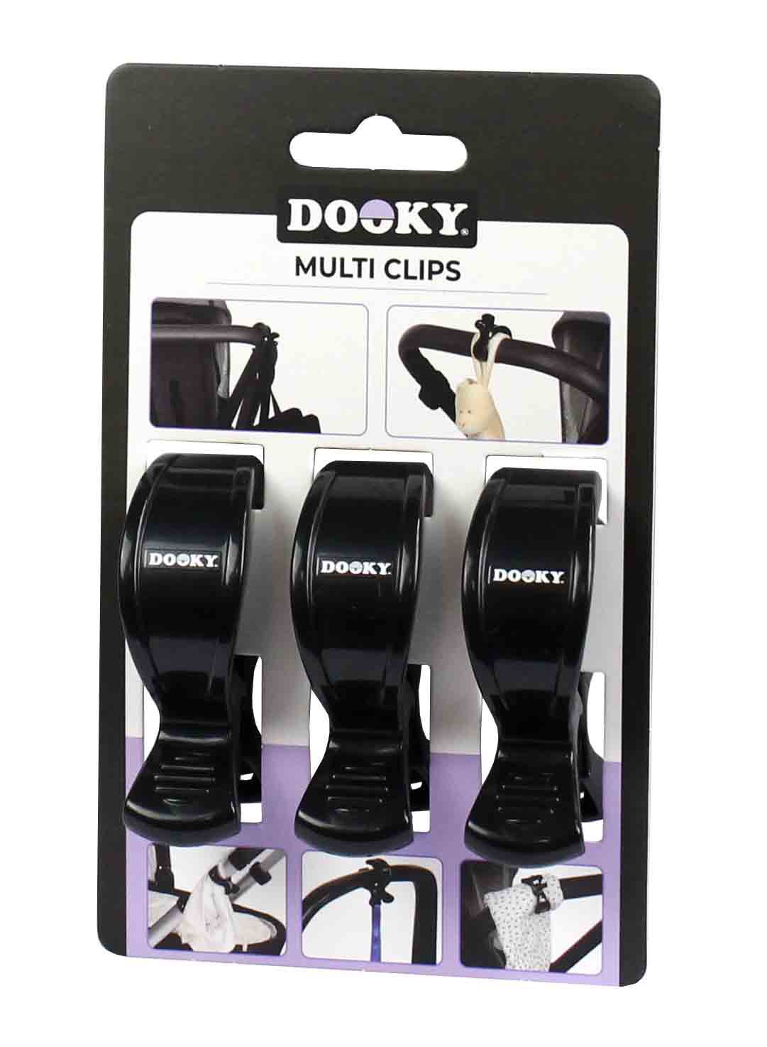 Dooky Multi clips Black 5027101