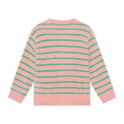 Daily Seven Knitwear Striped Cargdigan Lilas 930459