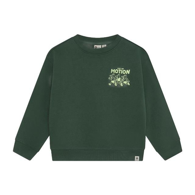 Daily Seven Oversized Sweater Backprint Jungle Green 920395