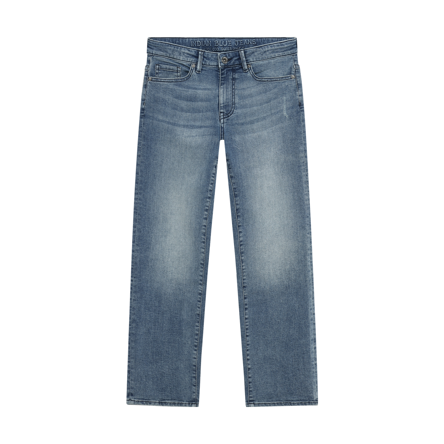 Indian Blue Jeans Wide Loose Fit Blue Jeans Blue 960703