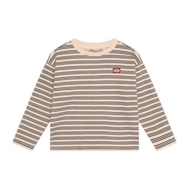 Daily Seven T-shirt Longsleeve Striped Sandshell 920406