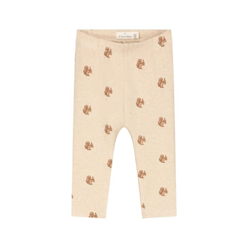 A Tiny Story baby pants Beige melange TIN26429230