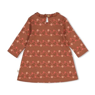 Feetje Jurk rib AOP - Forest Garden Bruin 51400593