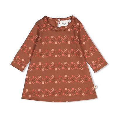 Feetje Jurk rib AOP - Forest Garden Bruin 51400593