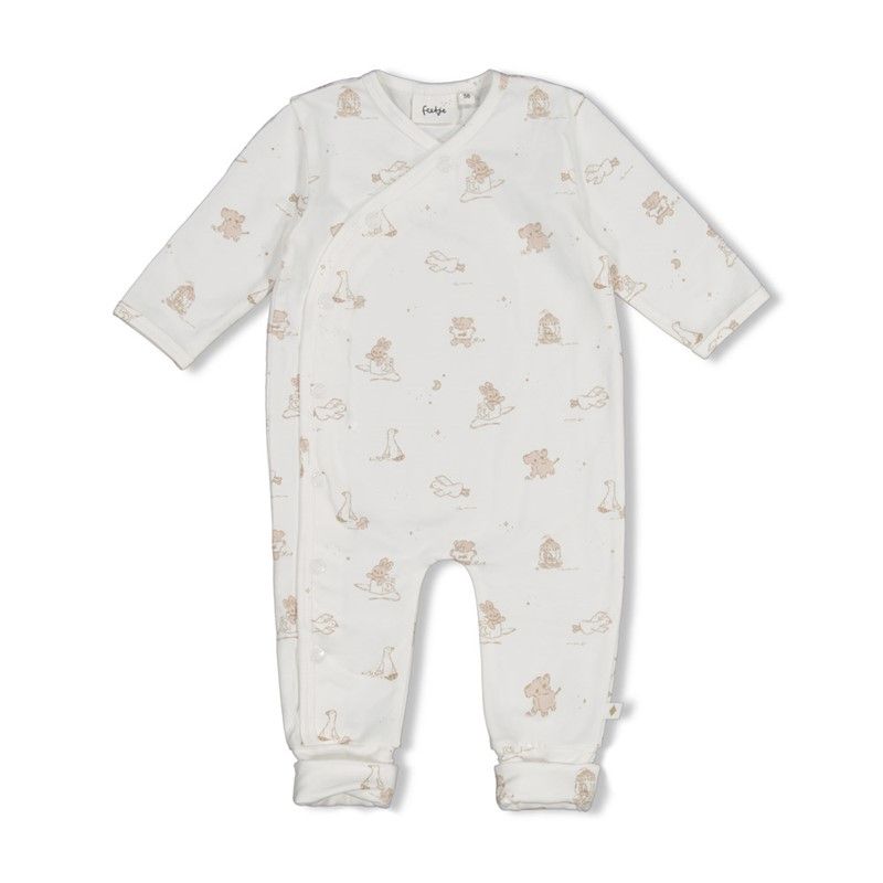 Feetje Pak omslagvoet AOP - The Cuddle Comp Offwhite 50700166