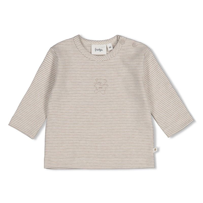 Feetje Longsleeve streep - The Cuddle Compa Bruin melange 51602774