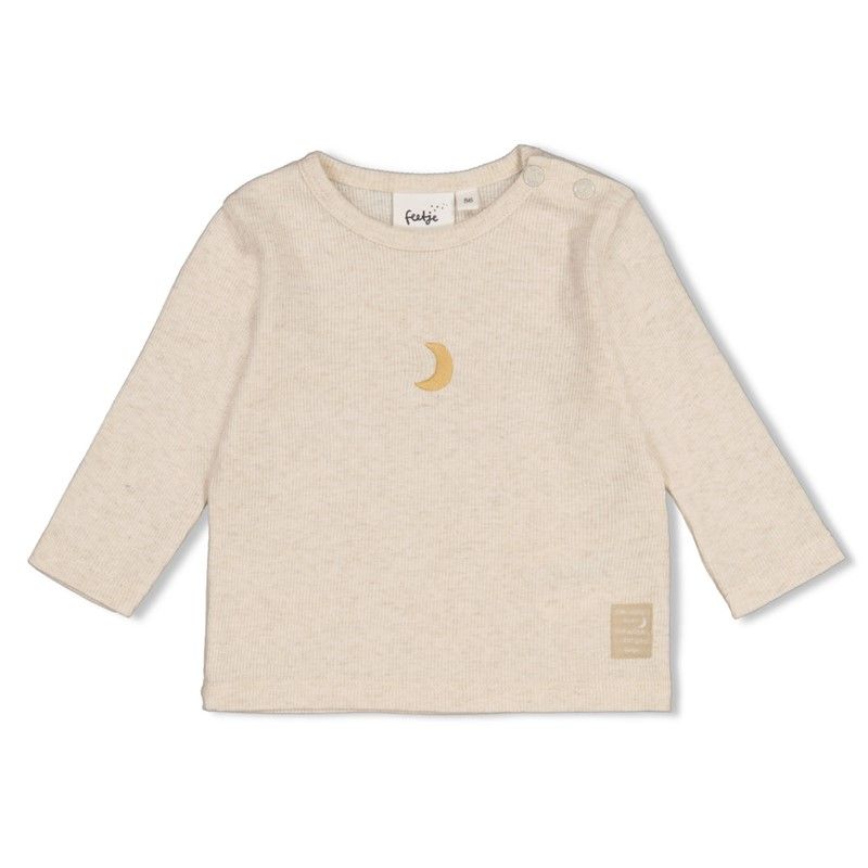 Feetje Longsleeve rib - Over the Moon for Y Offwhite melange 51602800