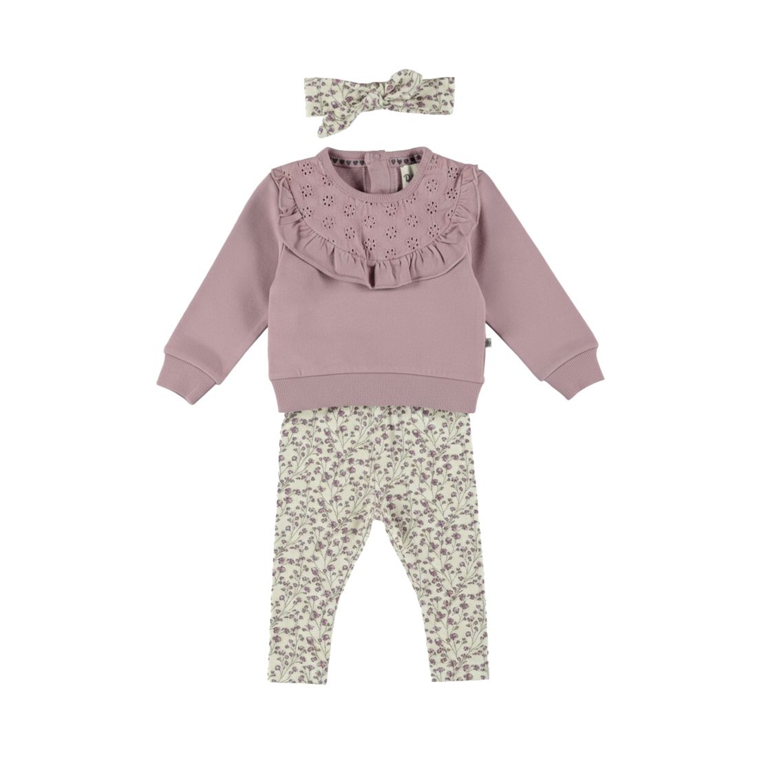 Dirkje 3 pc set, Sweater, Leggings, Headban Elderberry M60381-35