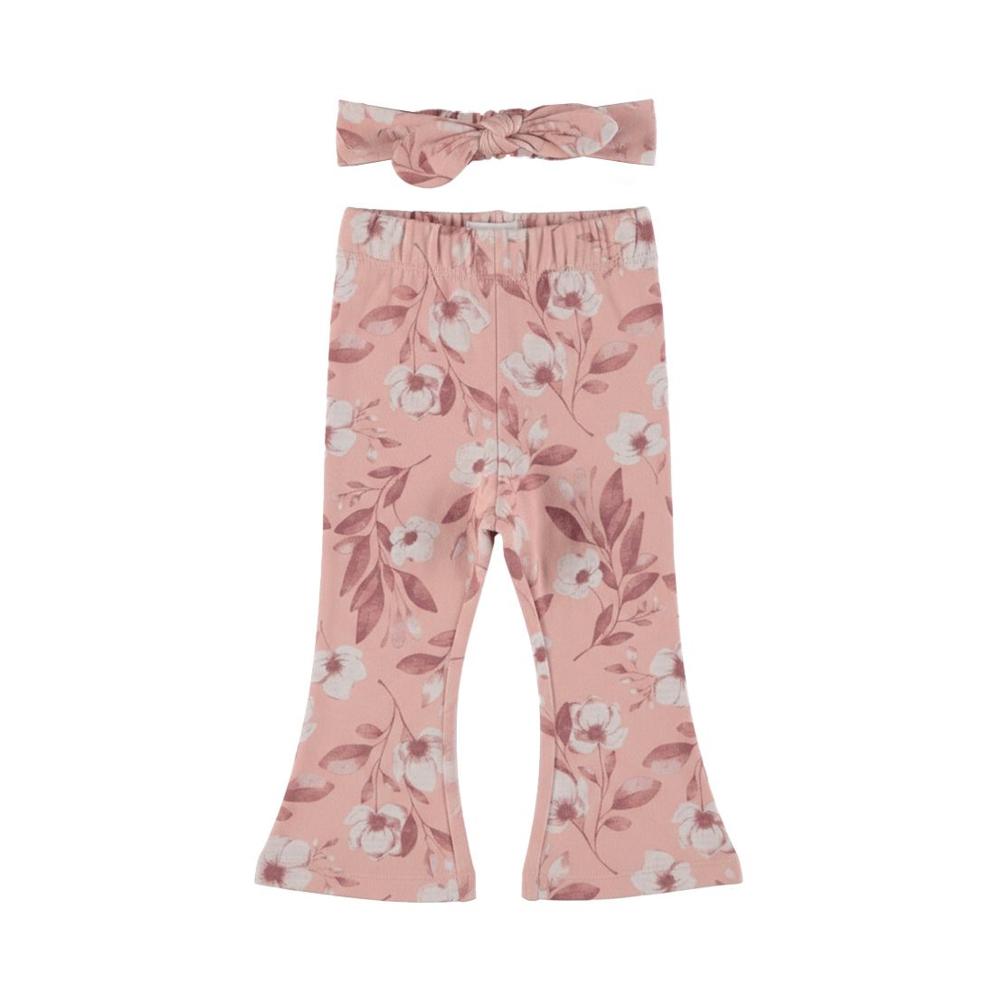 Dirkje 2 pc set, treggings, flared, Headban Misty rose M60316-35