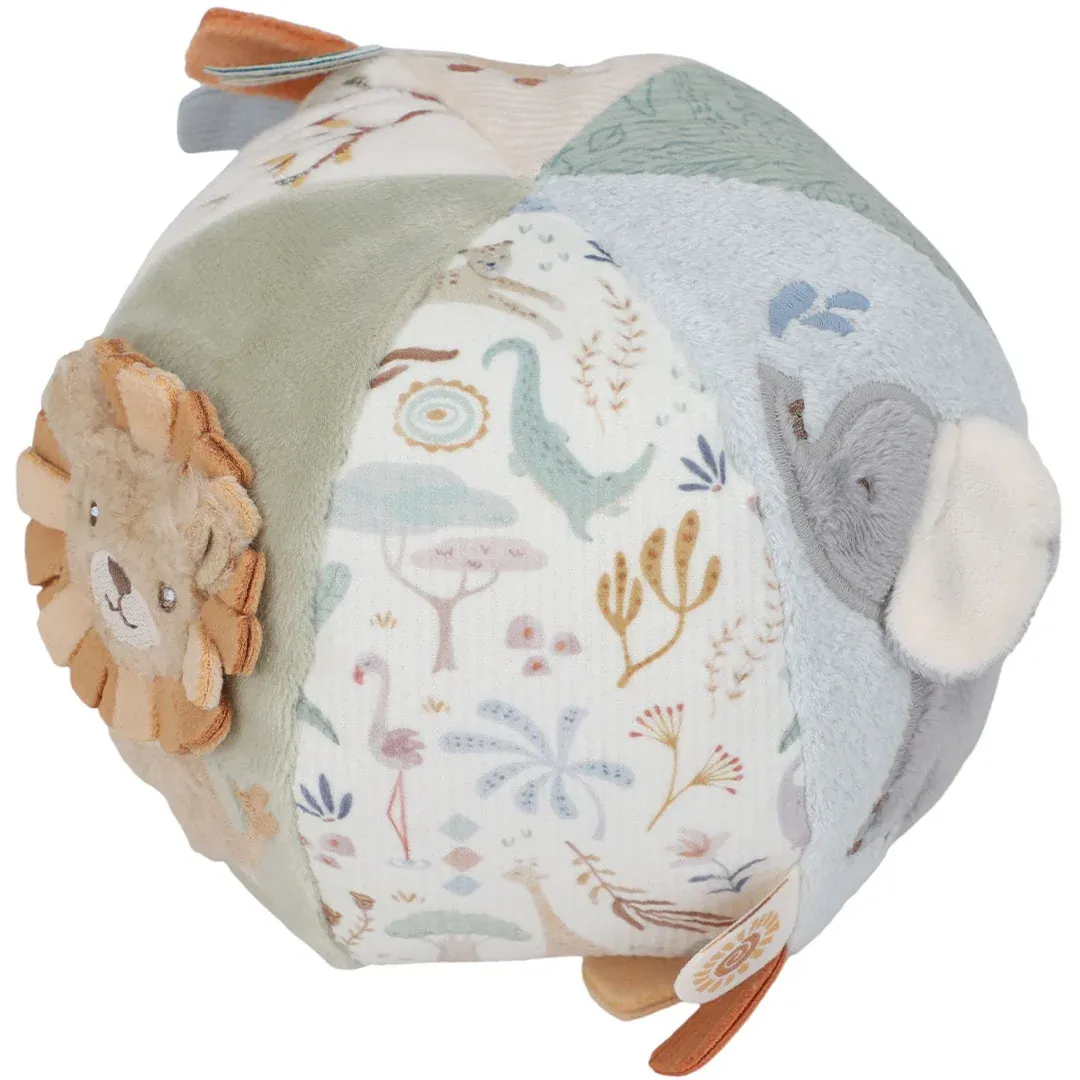 Little Dutch Activiteitenbal - Safari Friends GRS green, blue, brown, LD8325