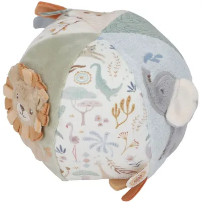 Little Dutch Activiteitenbal - Safari Friends GRS green, blue, brown, LD8325