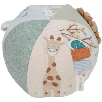 Little Dutch Activiteitenbal - Safari Friends GRS green, blue, brown, LD8325