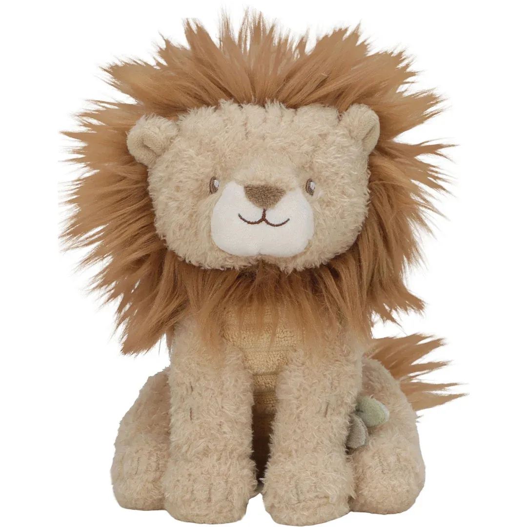 Little Dutch Knuffel Leeuw  17 cm - Safari Friend Green, brown, white LD8359