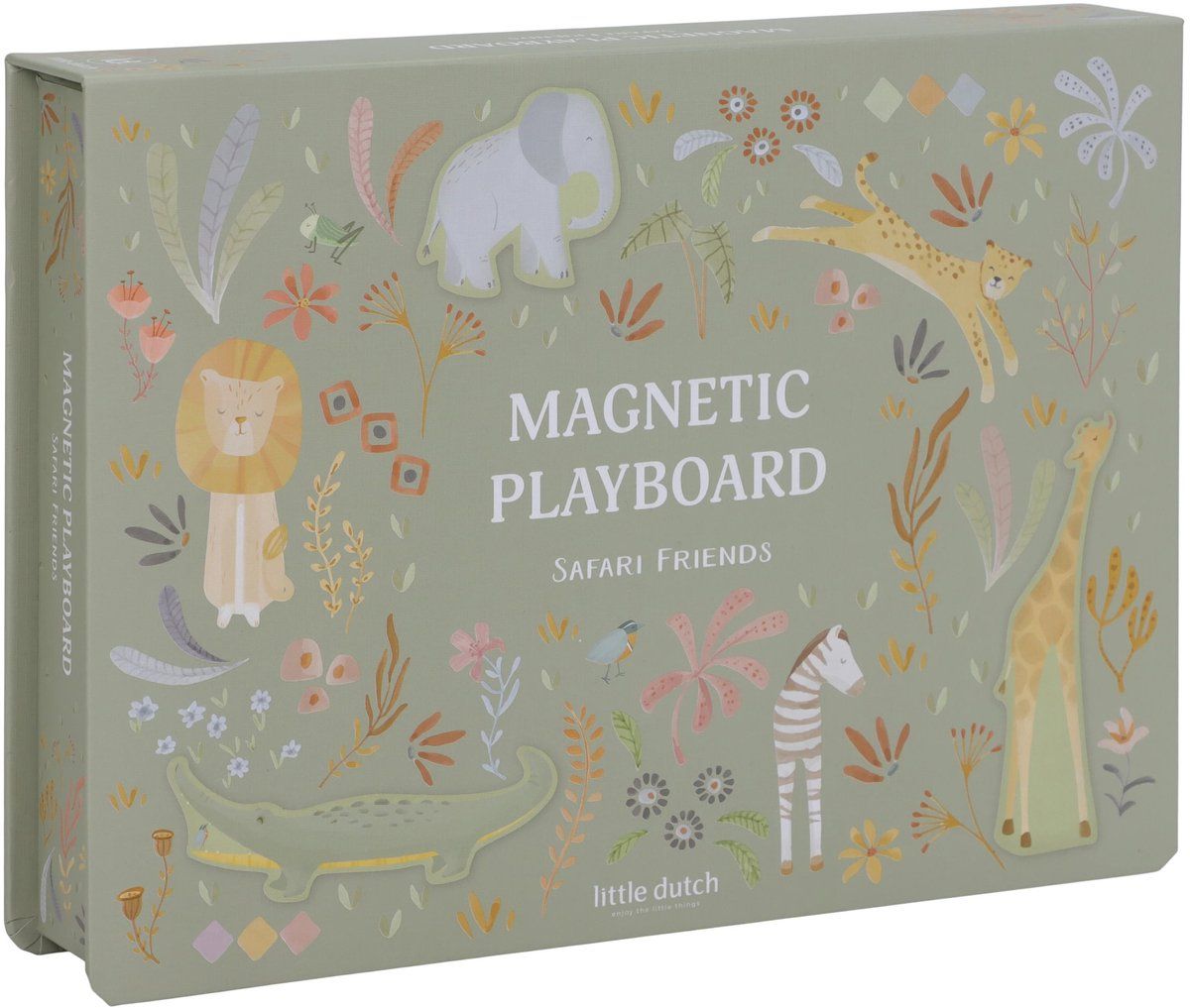 Little Dutch Magnetisch speelbord - Safari Friend Green, blue, red, yellow, oran