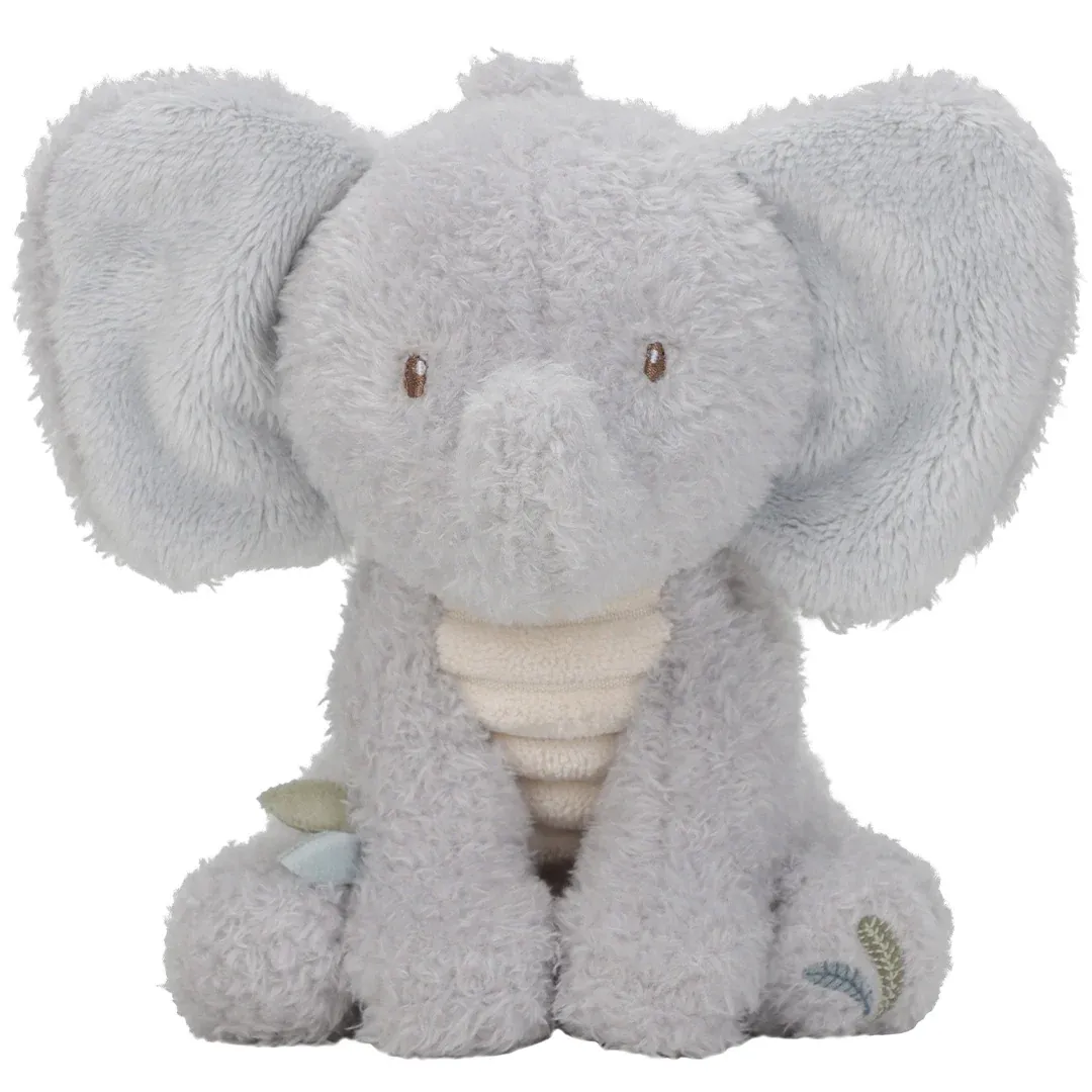 Little Dutch Knuffel Olifant - Safari Friends GRS blue, white LD8362