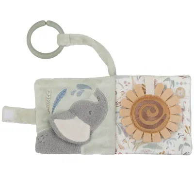 Little Dutch Buggyboekje - Safari Friends green, blue, brown, white LD8319