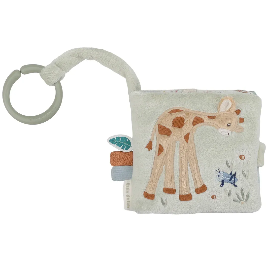 Little Dutch Buggyboekje - Safari Friends green, blue, brown, white LD8319