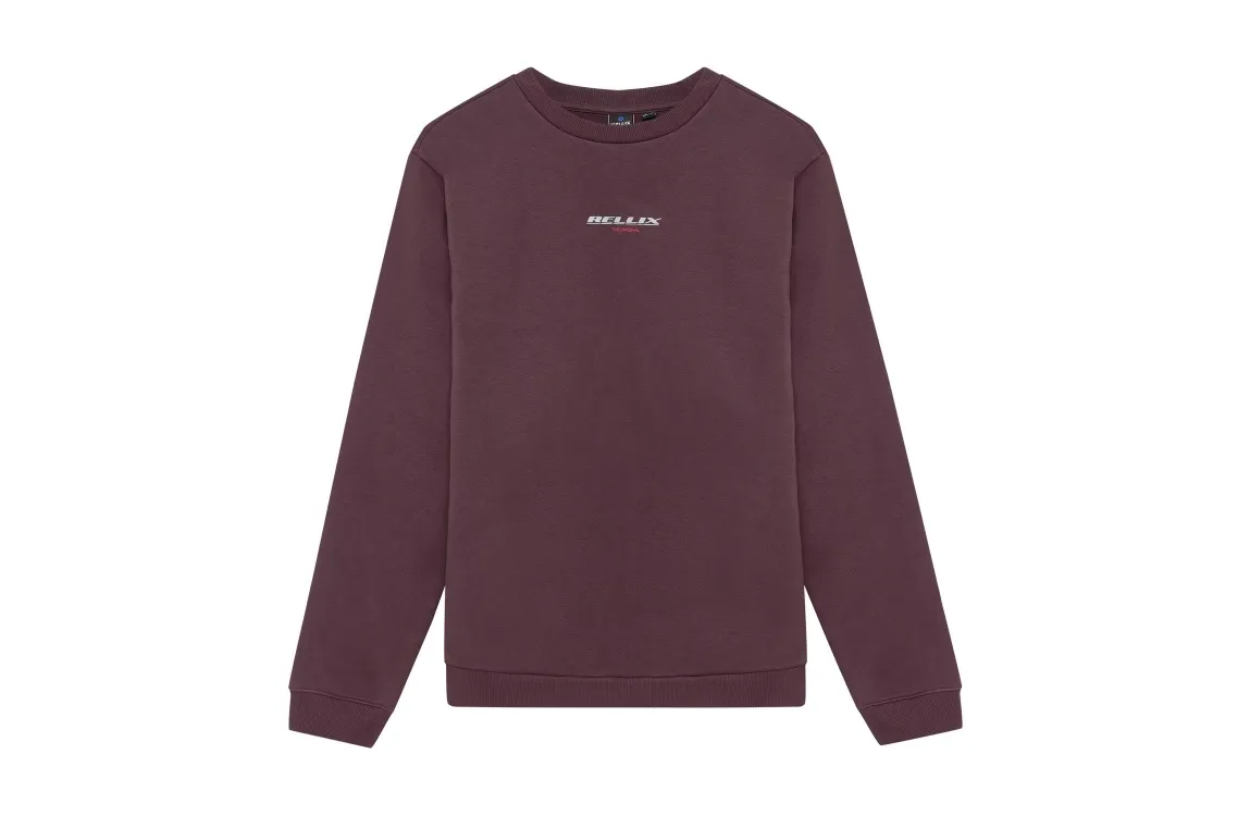 Rellix Sweater Rellix Backprint Brush Dusty Bordeaux 940518