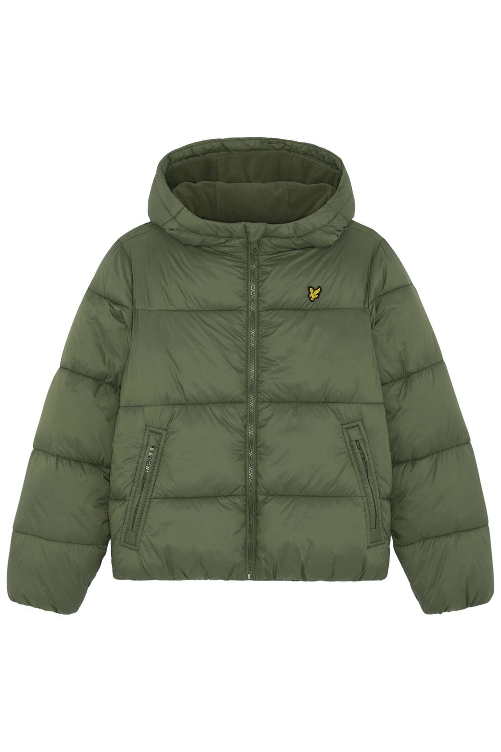 Lyle &amp; Scott Boys Fleece LIned Padded Jacket Fatique Olive JKB2505V