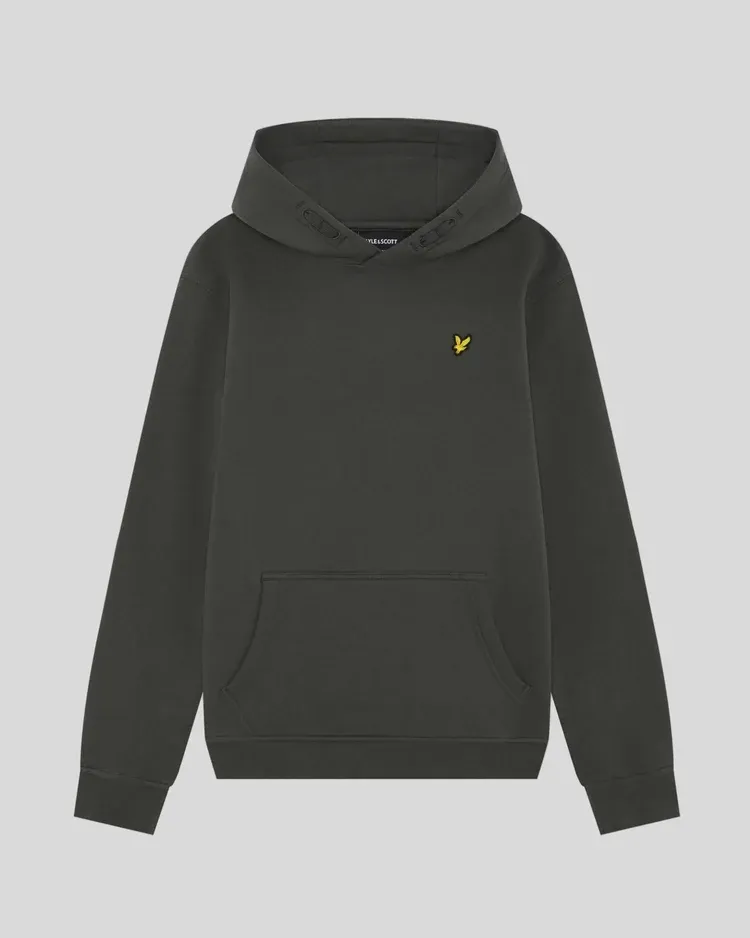 Lyle &amp; Scott Boys Brush Back Pullover Hoodie Gunmetal MLB2001VB