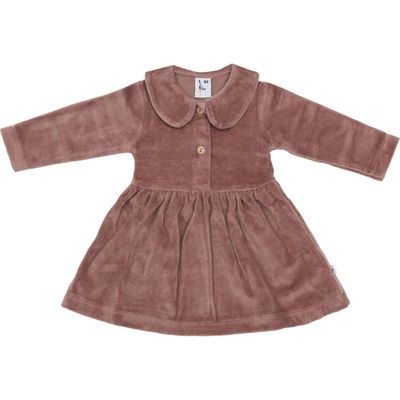 Klein Baby Polo Dress Rib Reddish Brown KC489