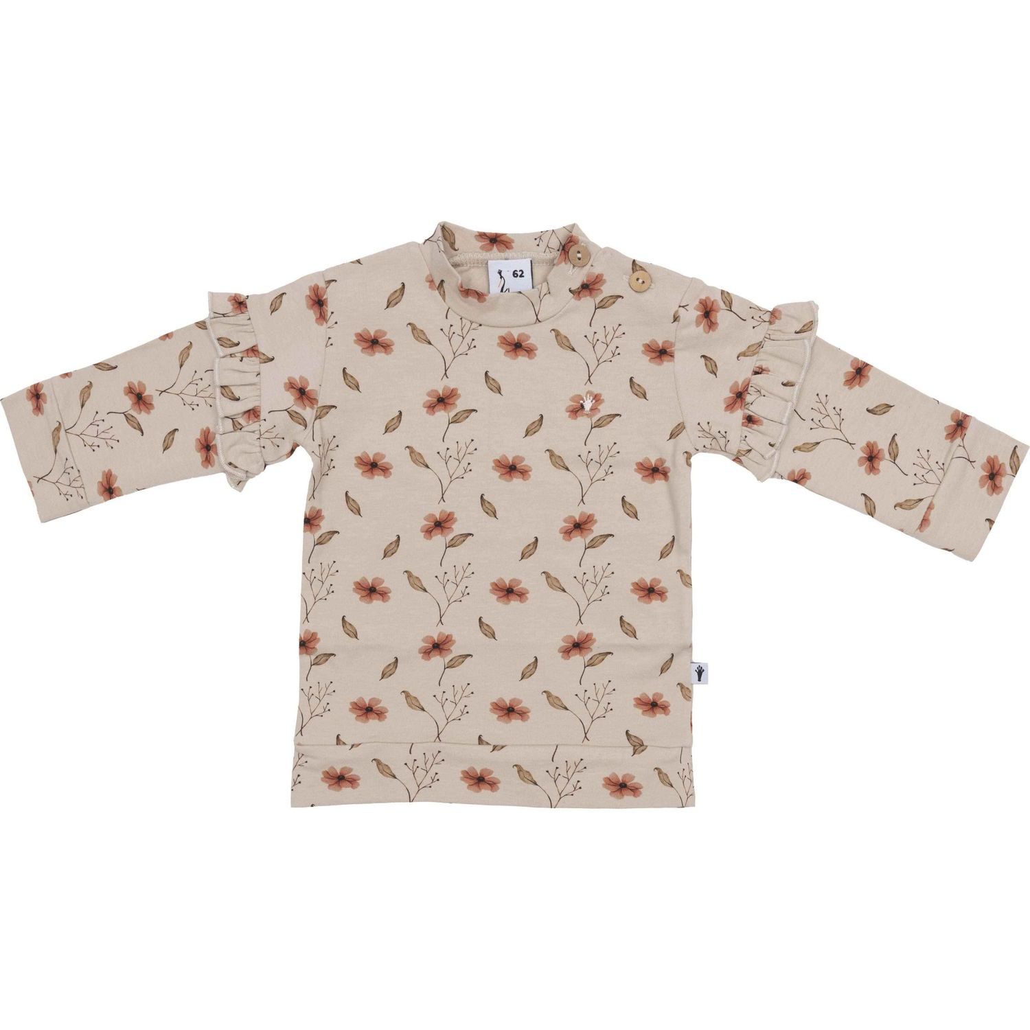 Klein Baby Shirt Ruffle AOP Flowers AW26 KC466