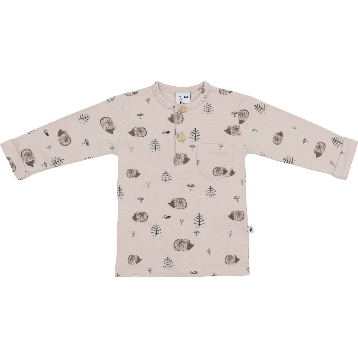 Klein Baby Shirt Buttons AOP Hedgehog KC473