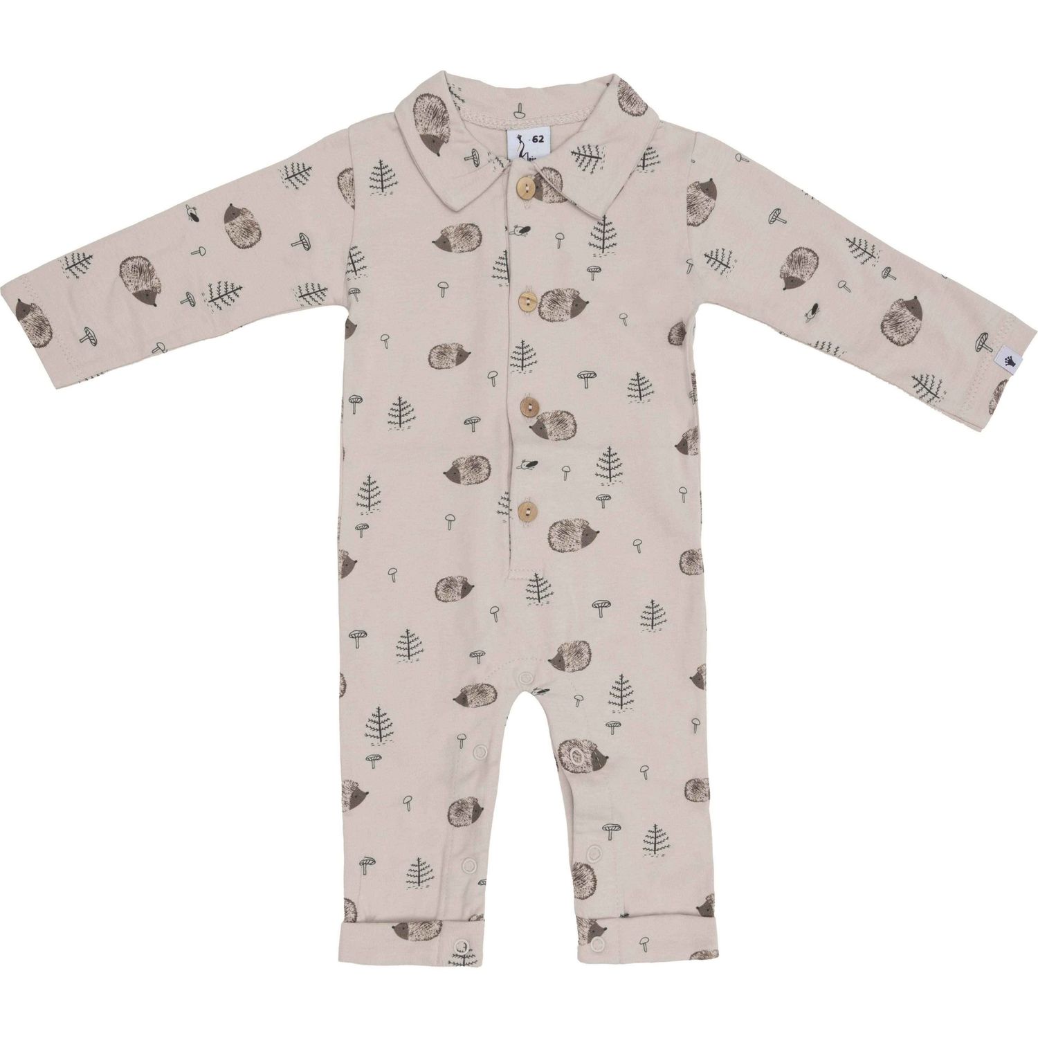 Klein Baby Polo Jumpsuit AOP Hedgehog KC475