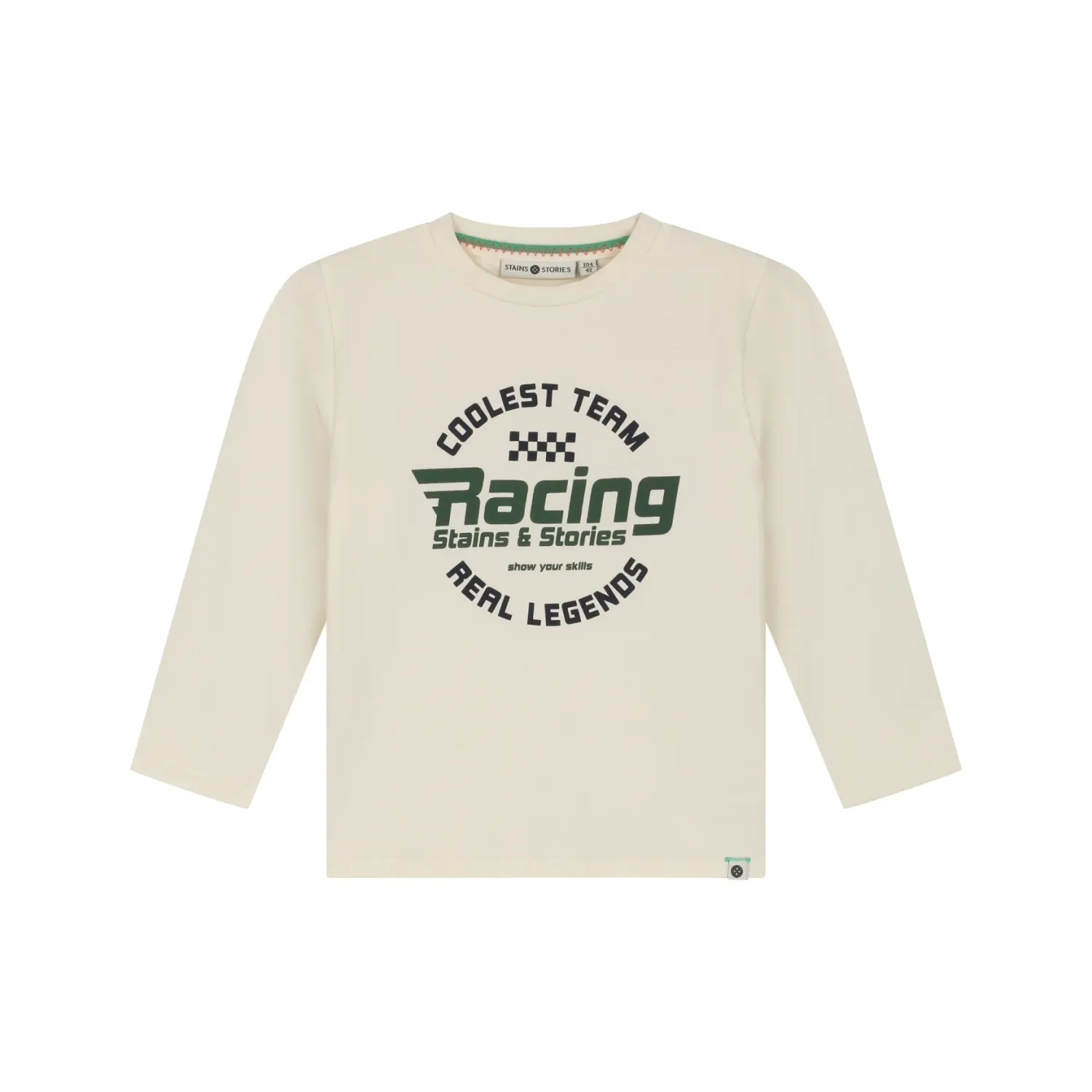 Stains &amp; Stories boys t-shirt long sleeve Bone SSA26507673