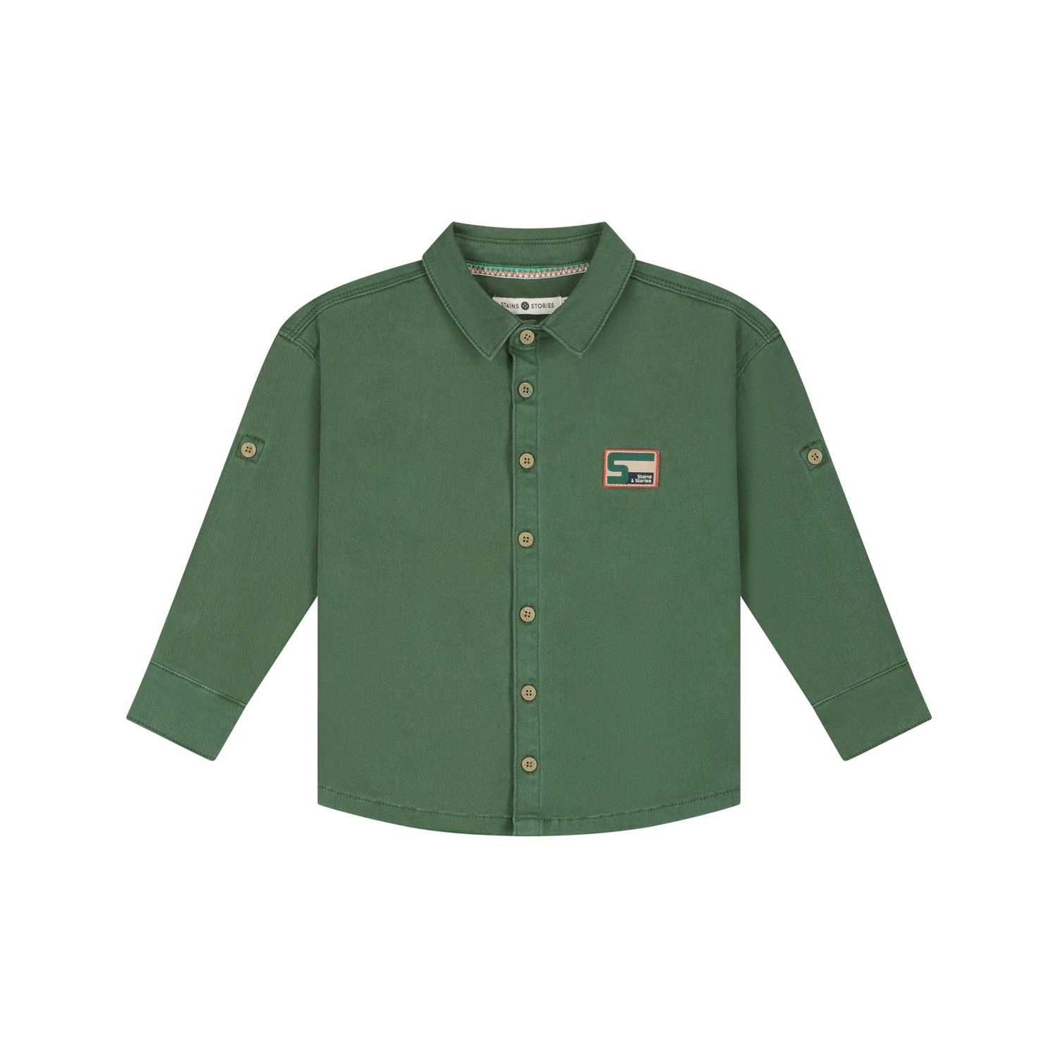 Stains &amp; Stories boys shirt long sleeve Forest SSA26507573