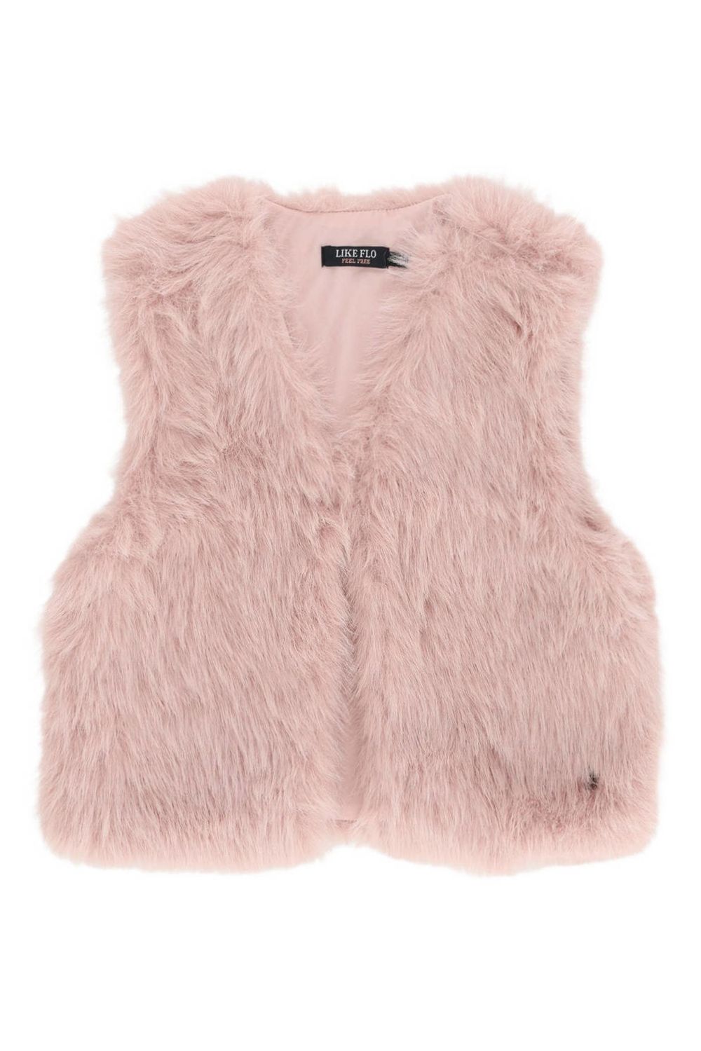 Like Flo Diam Flo girls faux fur hairy gilet  F608-5300
