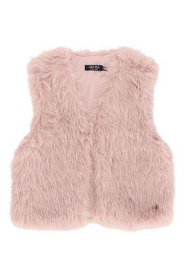 Like Flo Diam Flo girls faux fur hairy gilet  F608-5300
