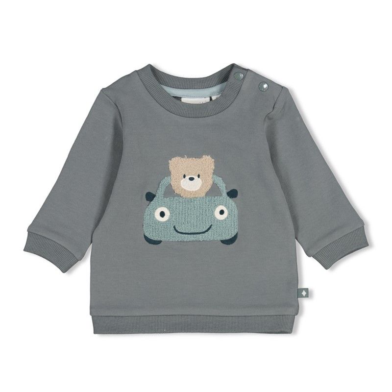 Feetje Sweater - Beep Beep Zeegroen 51602833