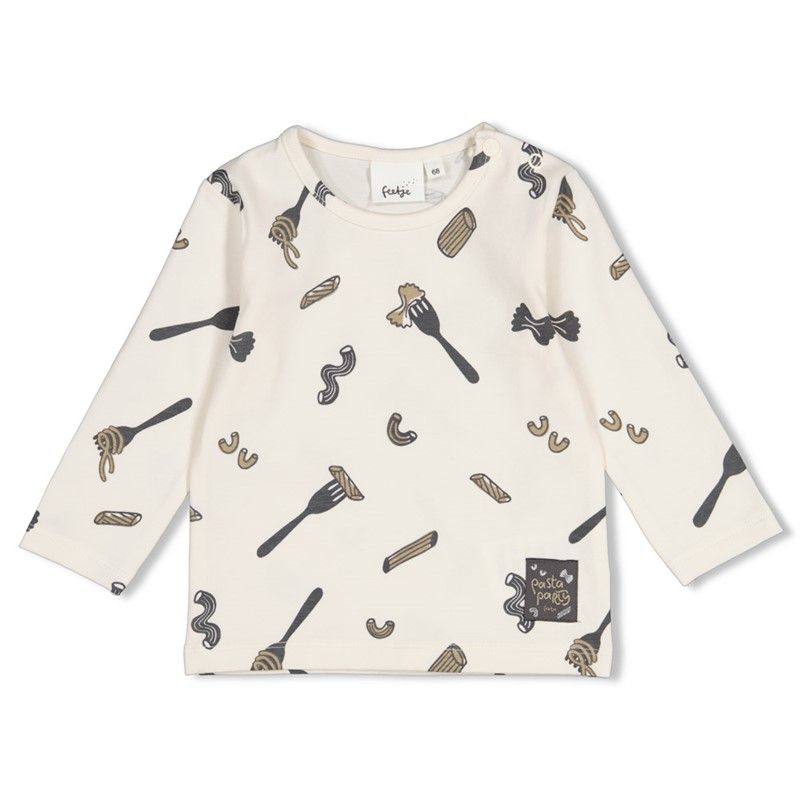 Feetje Longsleeve AOP - Pasta Party Offwhite 51602868