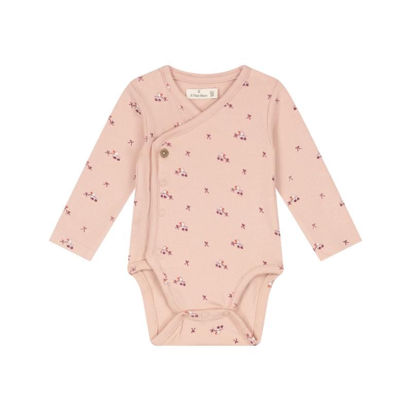 A Tiny Story baby romper long sleeve Old pink TIN26629641
