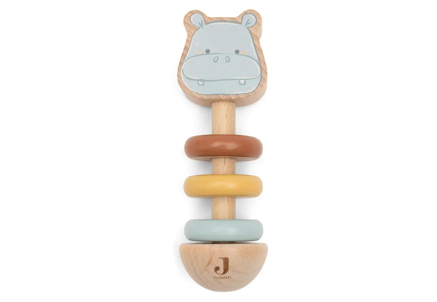 Jollein Houten Rammelaar Hippo Happy Jollies
