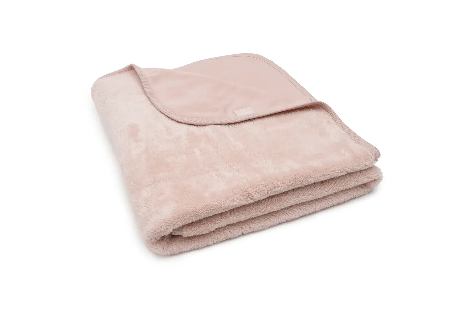 Jollein Deken Ledikant 100x150cm Basic Sherpa/Jersey - Silk Rose