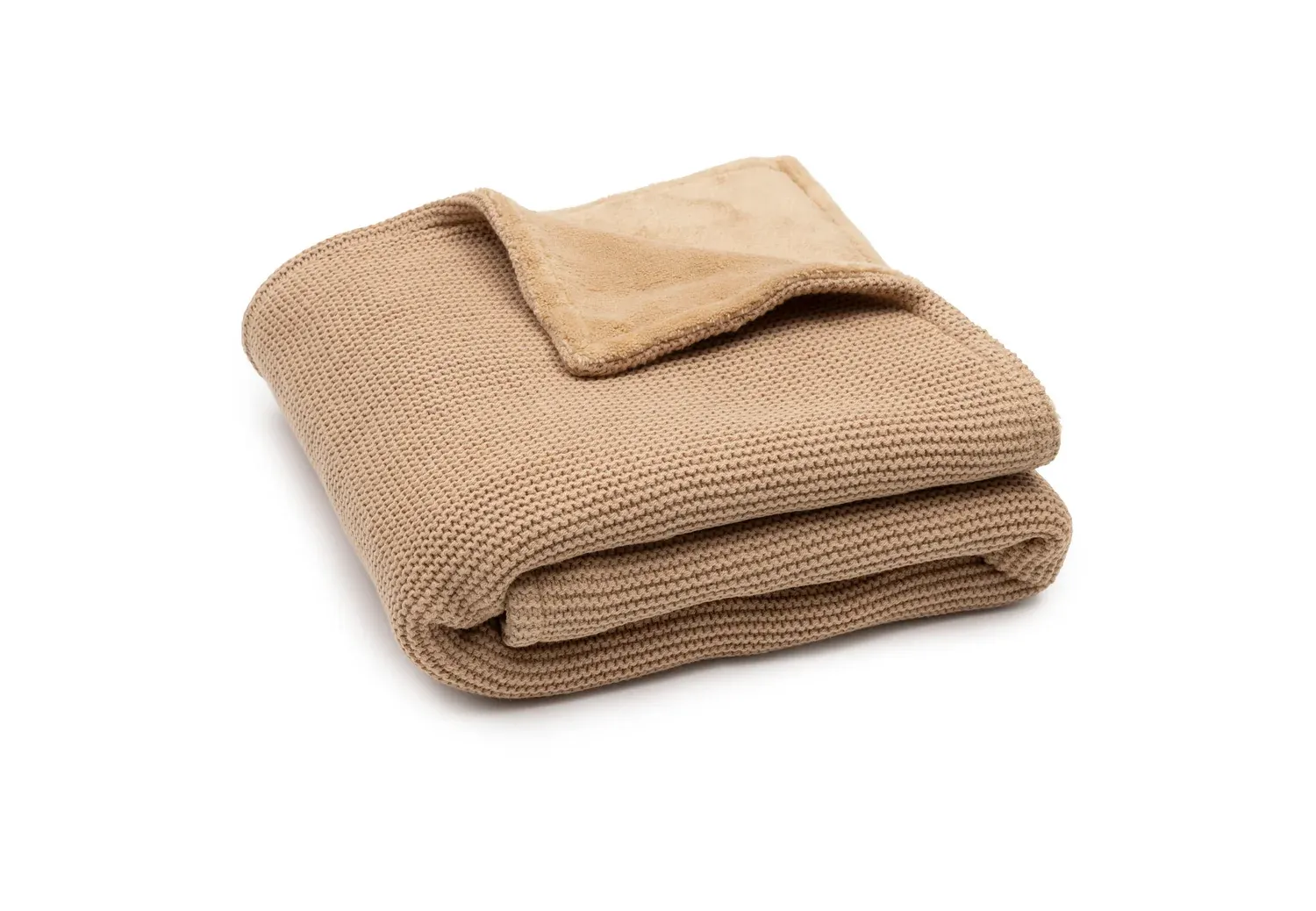 Jollein Deken Wieg 75x100cm Basic Knit/Fleece Hazel